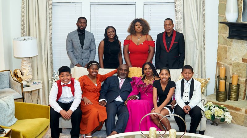 Mrs. Beltha Fonkem Ukaegbu with her family